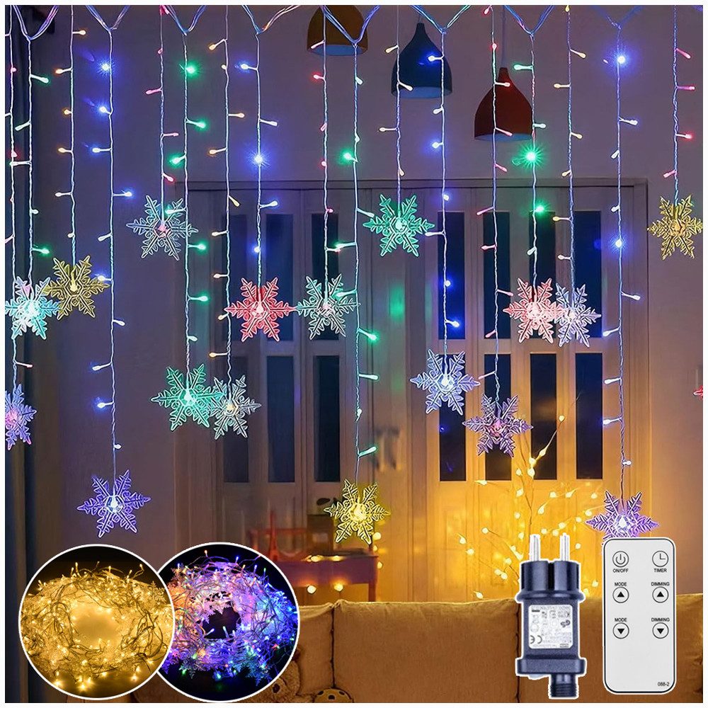 XERSEK LED-Lichterkette LED-Lichterkette 12M 360 LED Weihnachtslichterkette günstig online kaufen