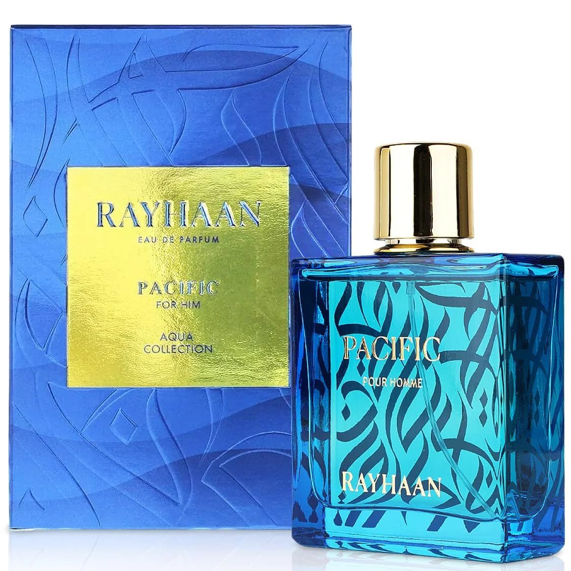 Rayhaan Eau de Parfum Pacific, Glasflakon, Parfüm EDP, Herrenduft