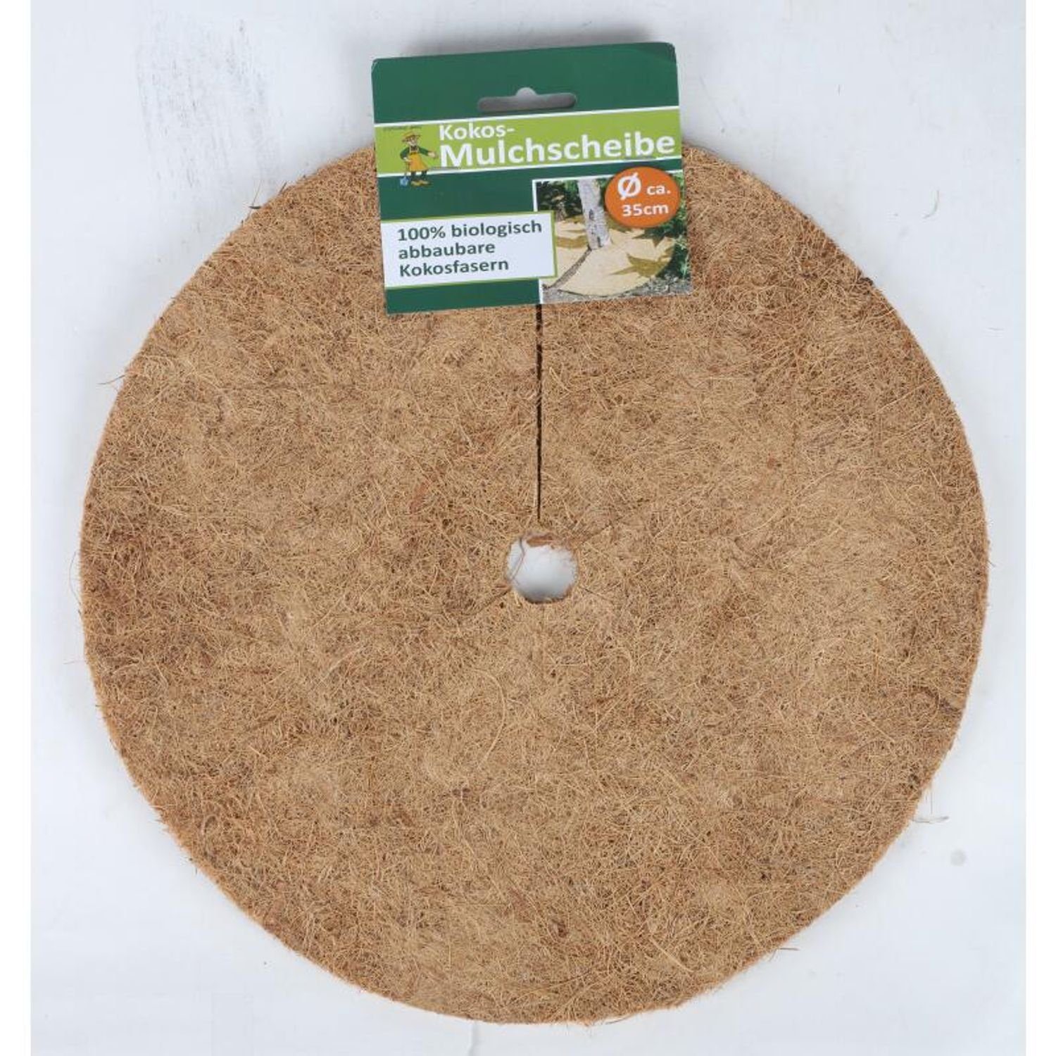 Rindenmulch 10x Kokos-Mulchscheibe 35cm Kälteschutz Kübelabdeckung Blumentopf schü