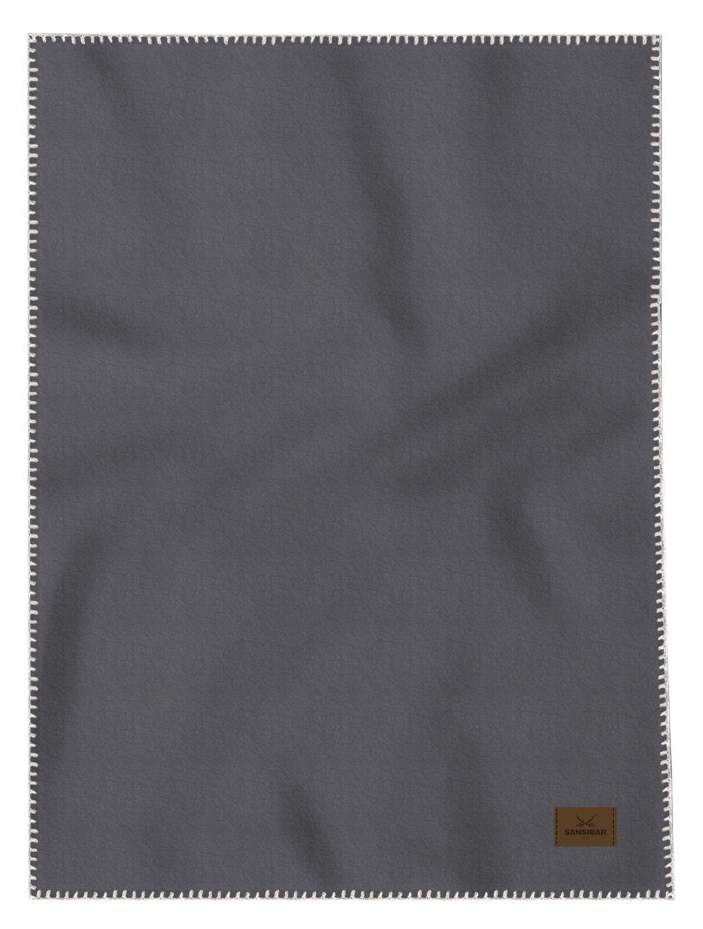 Wohndecke Wohndecke SANSIBAR anthrazit BL 150x200 günstig online kaufen