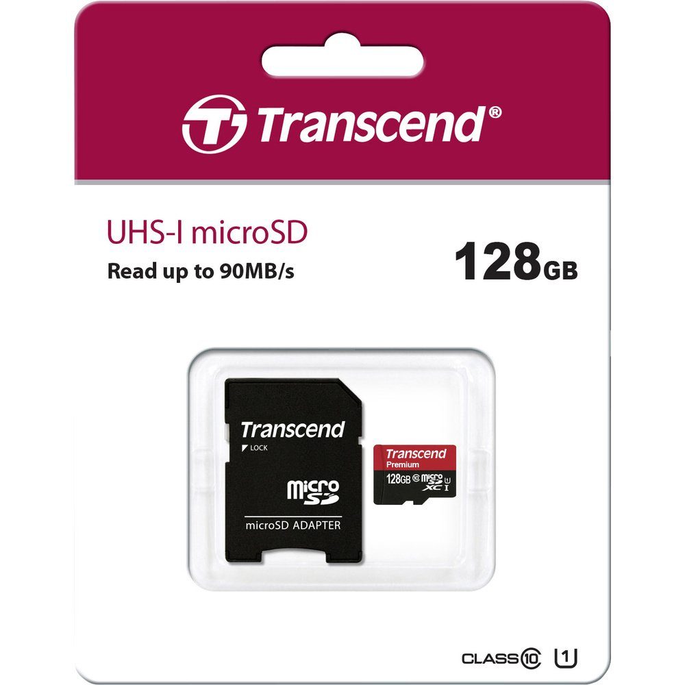 Transcend Transcend Premium microSDXC-Karte Industrial 128 GB Class 10, UHS-I in Speicherkarte