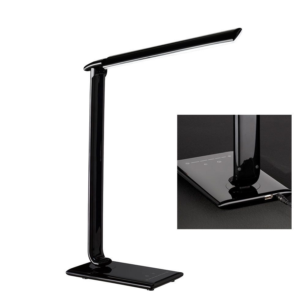 WOFI Schreibtischlampe, LED-Leuchtmittel fest verbaut, Tageslichtweiß, Schreibtischlampe Schreibtischlampe LED Tischlampe Dimmbar H 56 cm