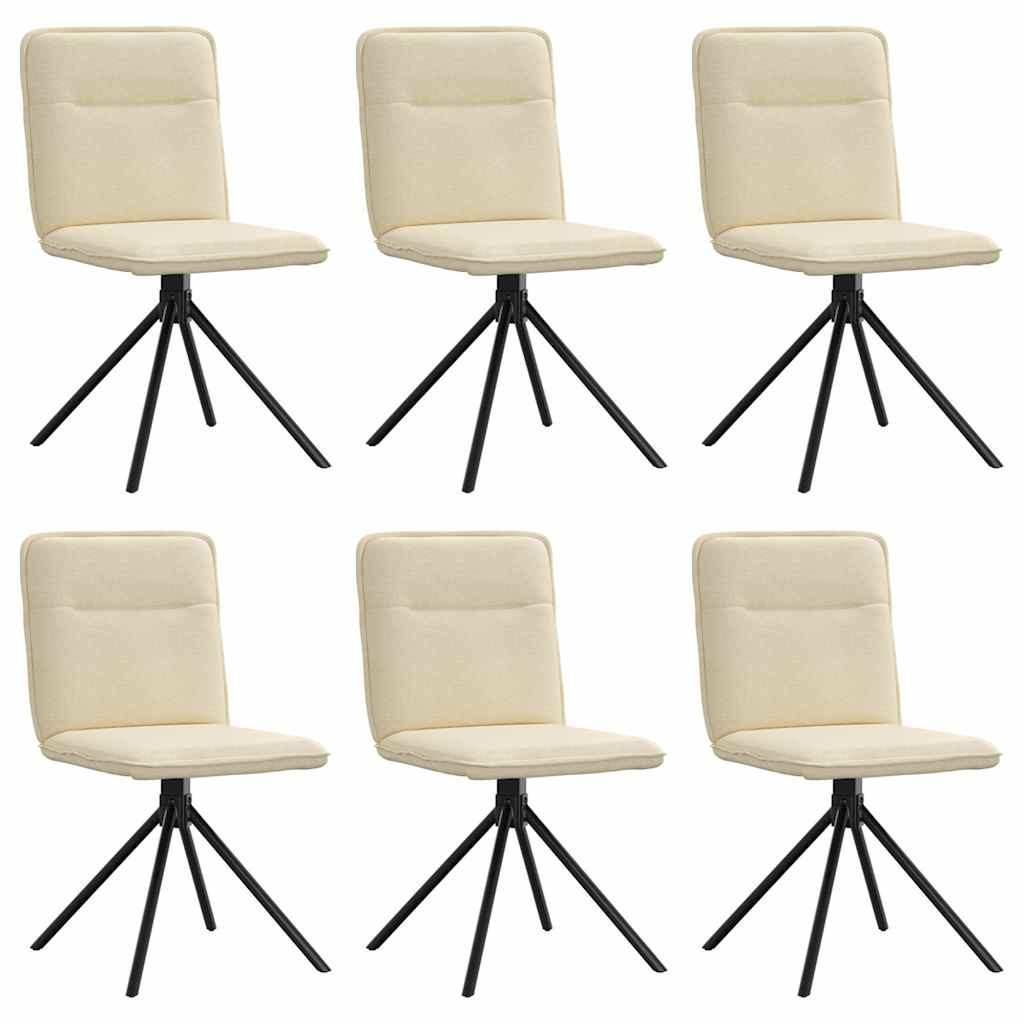 vidaXL Esszimmerstuhl Esszimmerstühle 6 Stk. Creme günstig online kaufen