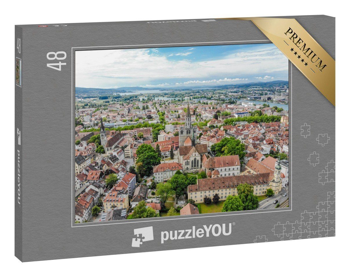 puzzleYOU Puzzle »Blick auf die Hafenstadt Konstanz am Bodensee«, 48  Puzzleteile, puzzleYOU-Kollektionen Konstanz