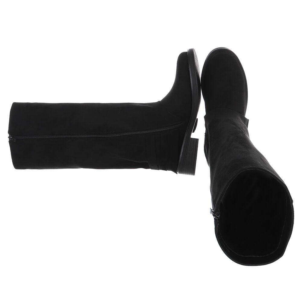 Ital-Design Hochwertige Damenstiefel mit Schnallen für günstig online kaufen