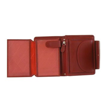 HGL Geldbörse HGL Damen Geldbörse Hochformat Echt-Leder rot mit RFID Ausleseschutz 17071