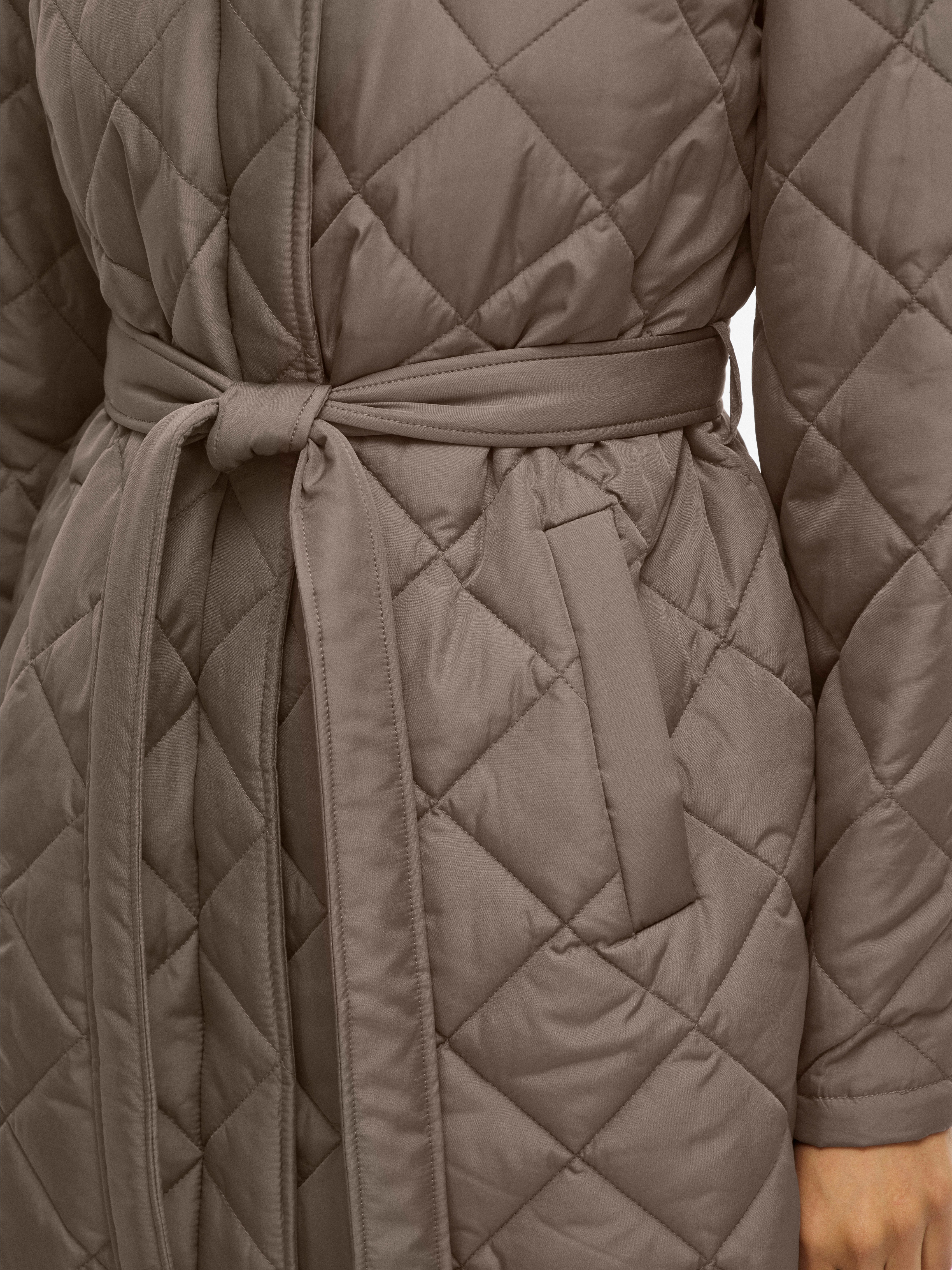 Vila Fellimitatmantel VIKANTE QUILTED L/S COAT günstig online kaufen