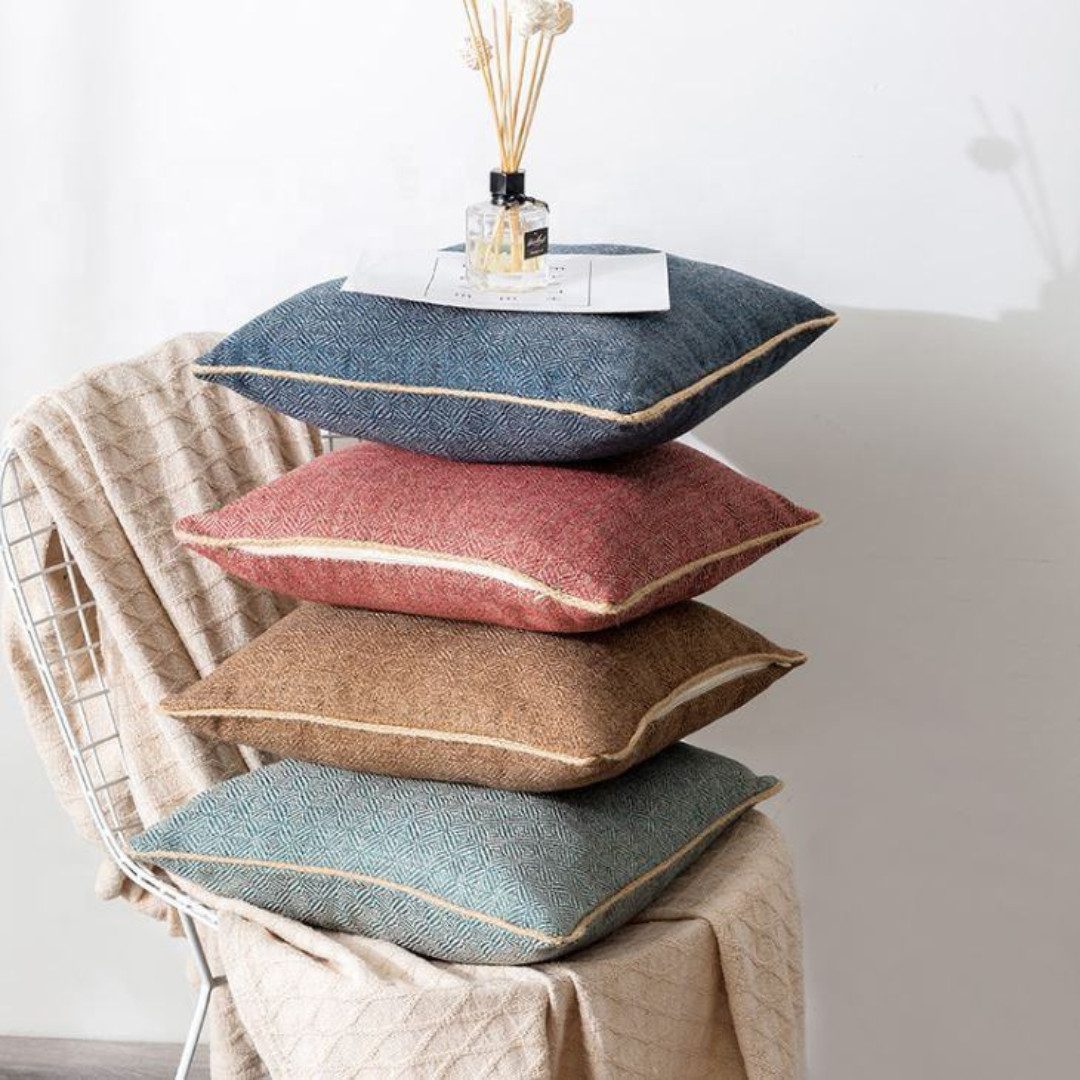 Interior by Hakito Dekokissen 2er Set Kissenbezug inklusive Füllkissen Kiss günstig online kaufen