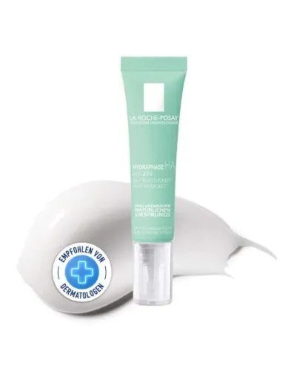 La Roche-Posay Tagescreme La Roche-Posay Hydraphase Intense Augen 15 ml packung, 1-tlg., Hydratisierende Augenpflege, Gel-Creme