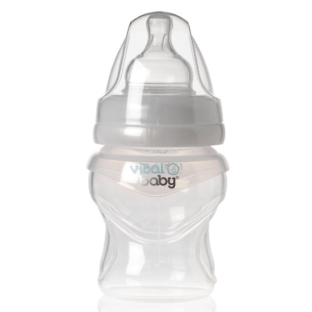 150ml erfonomisch Vital Baby Airflow geformte Silikon-Flasche Babyflasche