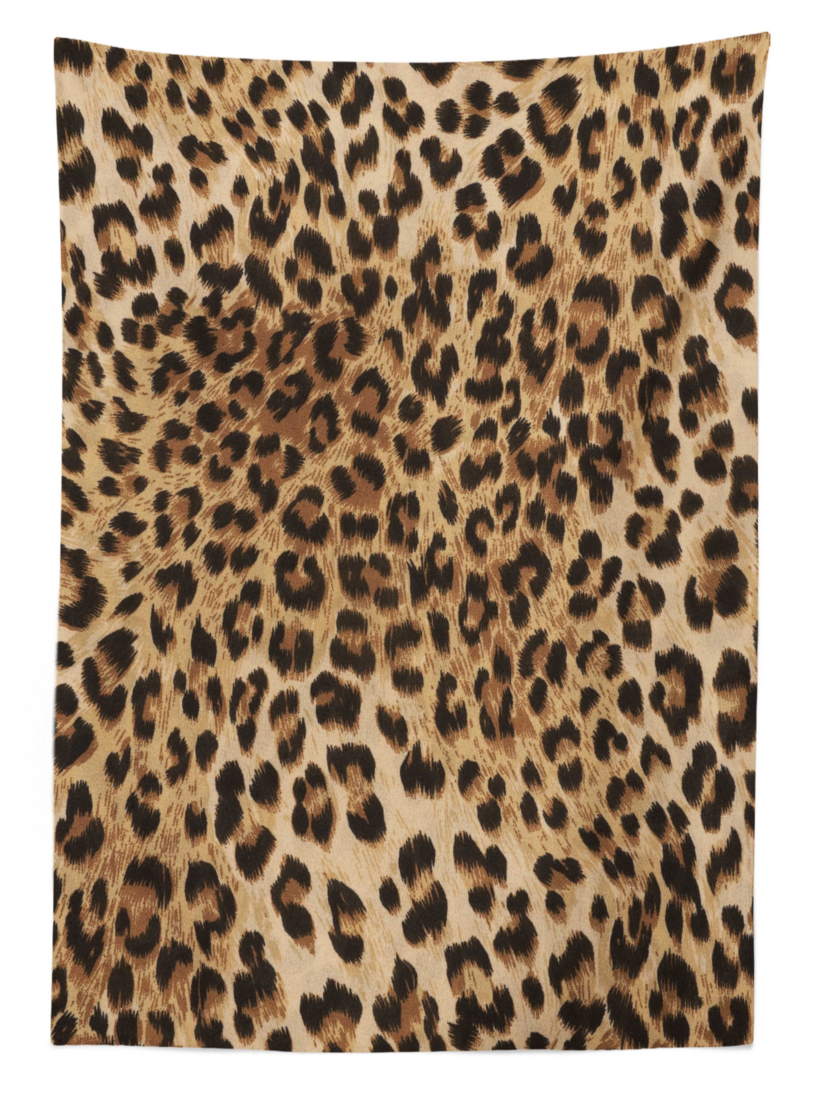 Abakuhaus Tischdecke Leopard-Druck geeignet Wildtierhaut Farben, Für Außen Klare den Farbfest Waschbar Bereich