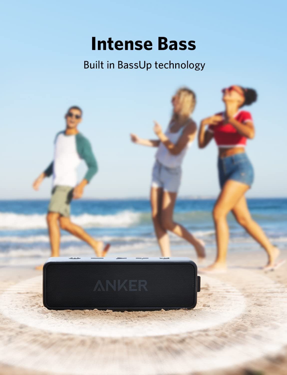 Anker SoundCore 2 Bluetooth Lautsprecher, Fantastischer Sound Bluetooth-Lautsprecher