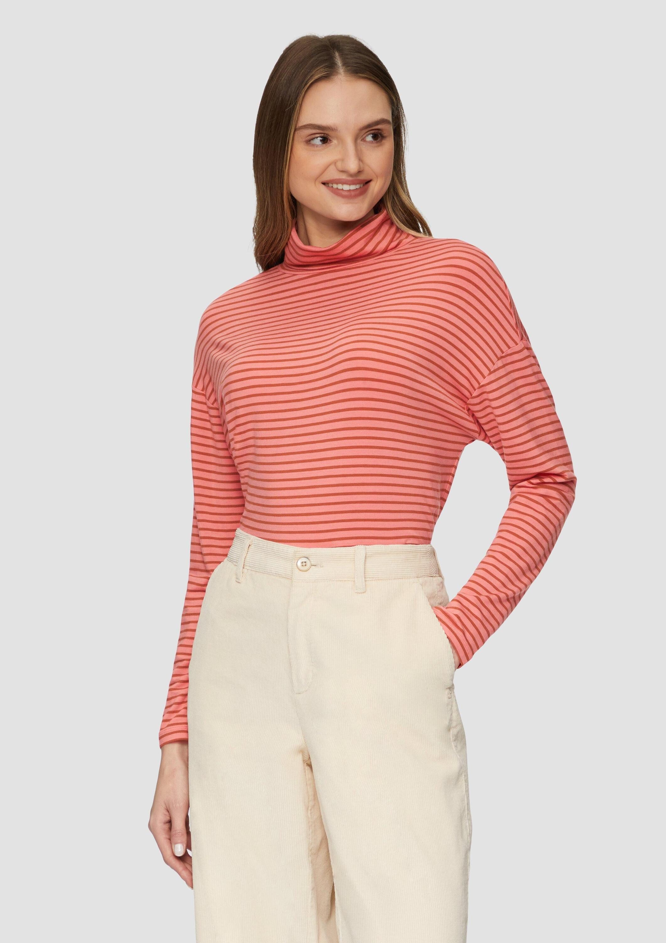 s.Oliver Langarmshirt T-Shirt Gestreiftes Langarmshirt im günstig online kaufen