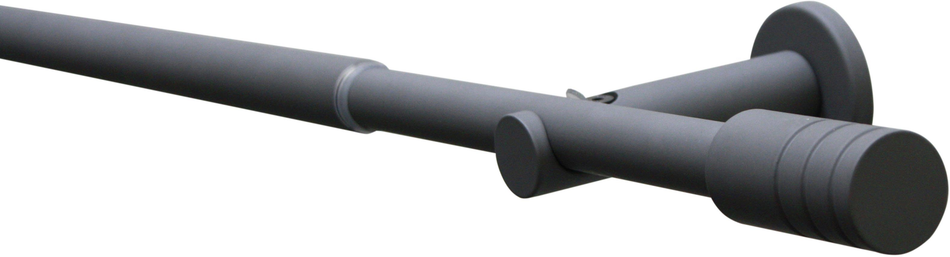 GARDINIA Gardinenstange Set Ø 16/19 mm, Ø 19 mm, 1-läufig, ausziehbar, mit Bohren, verschraubt, 1-Lauf