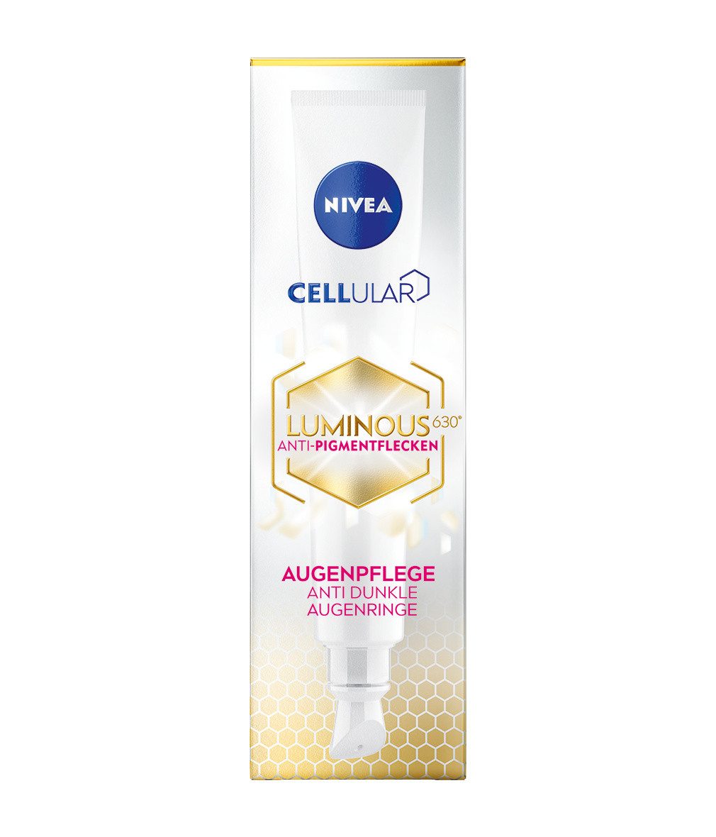 Nivea Augencreme Cellular Luminous630® Anti-Pigmentflecken Augenpflege Augencreme 15ml, 1-tlg., LUMINOUS630® gleicht Pigmentunregelmäßigkeiten aus