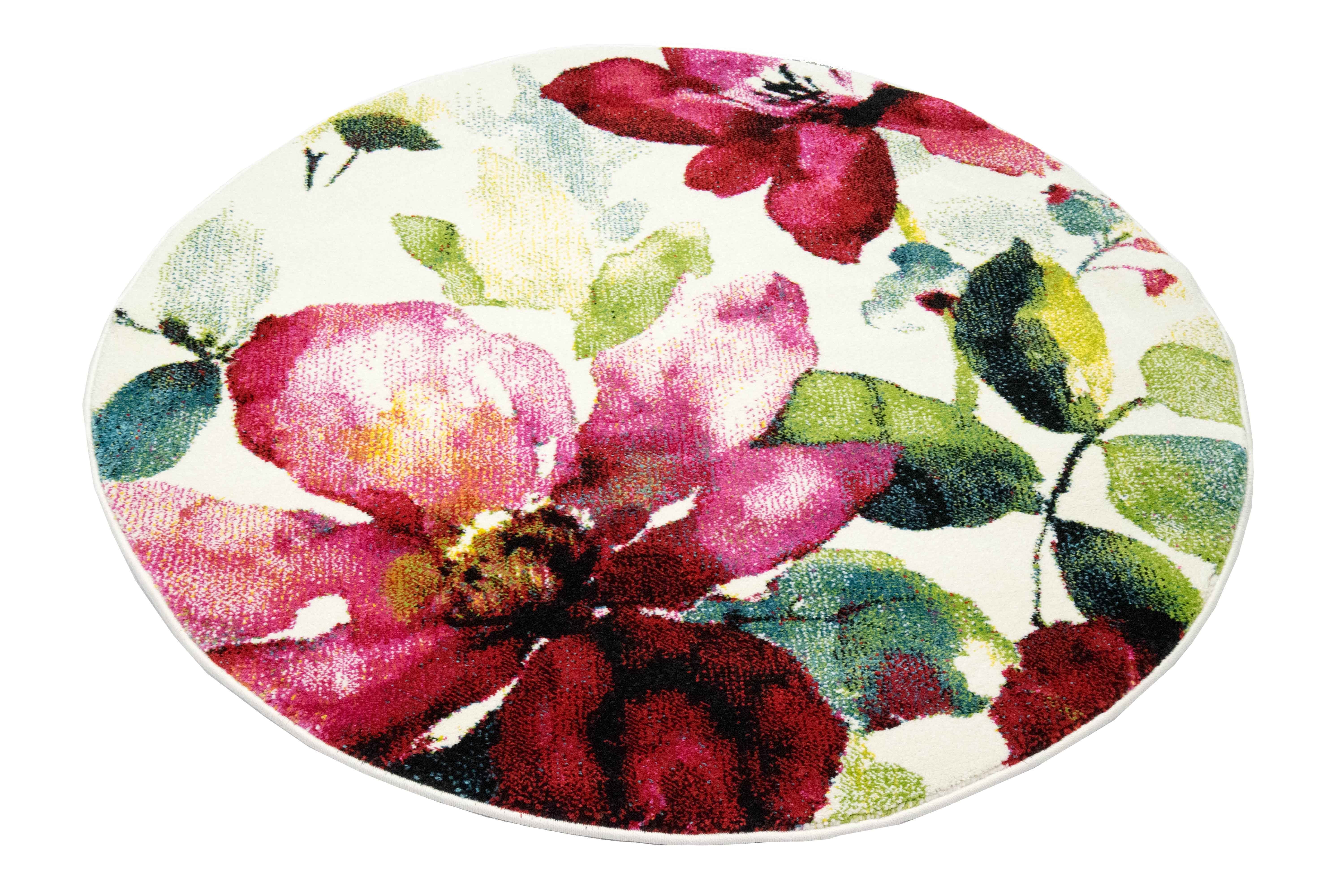TeppichHome24 Teppich Designer Teppich mit Blumenmotiv günstig online kaufen