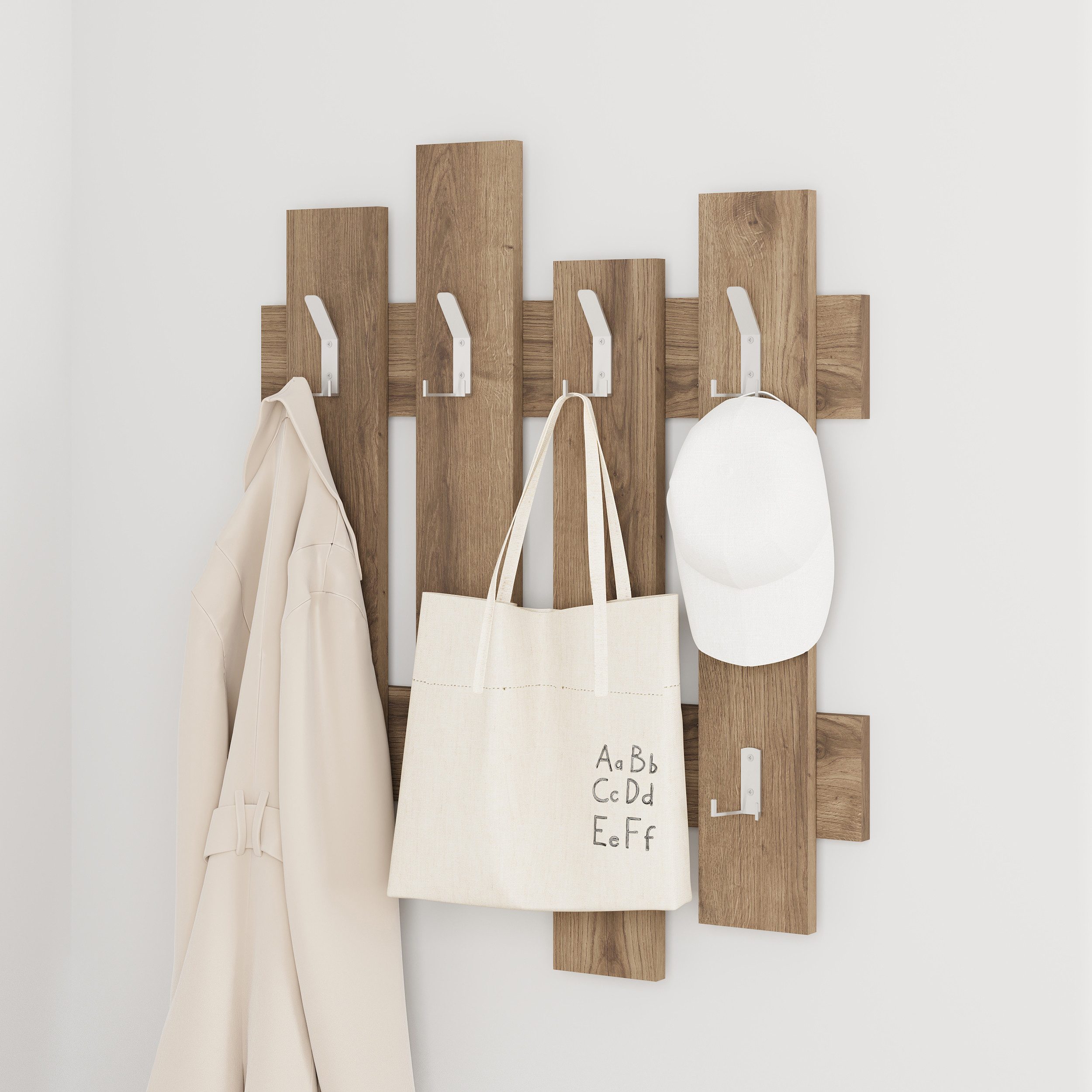 Decortie Wandgarderobe Wave, Aufhänger/ Hänger, 69 x 4 x 81 cm