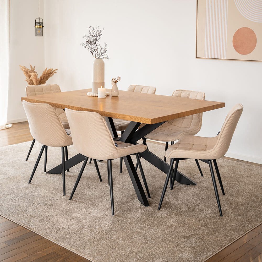 HOME DELUXE Esstisch AVENCIA inkl. Sternfuß günstig online kaufen