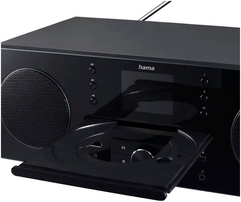 Hama Digitalradio (Internetradio, Radiowecker, CD-Player, Bluetooth, App) Digitalradio (DAB) (Digitalradio (DAB), Internetradio, 10 W)
