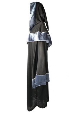 GalaxyCat Kostüm Zauberer Mantel mit weiten Ärmeln und Kapuze, Zauberer Kostüm Umhang