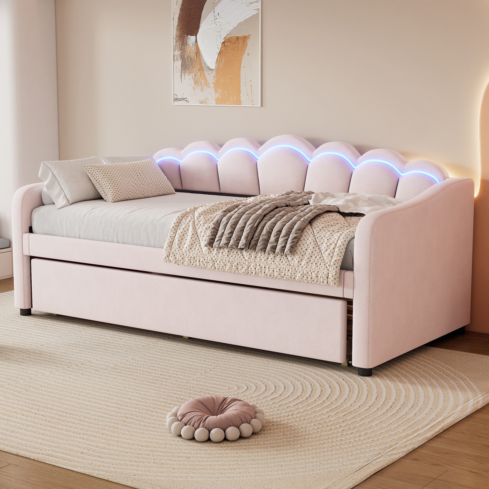 Merax Daybett 90x200cm mit Ausziehbett 90x190cm günstig online kaufen