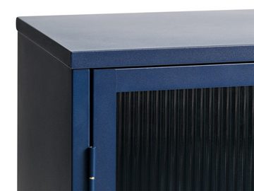 möbelando Sideboard BRONCO (B/H/T: 132x85x40 cm), aus Metall in blau