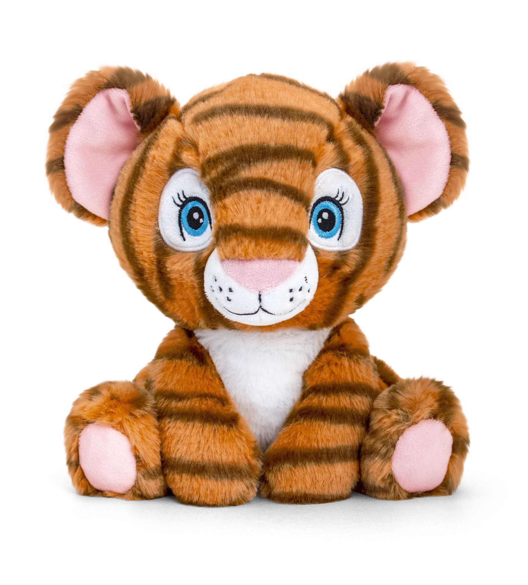 Keel Toys Plüschfigur Plüsch Tiger 25 CM Süßer und realistischer Tiger zum Kuscheln