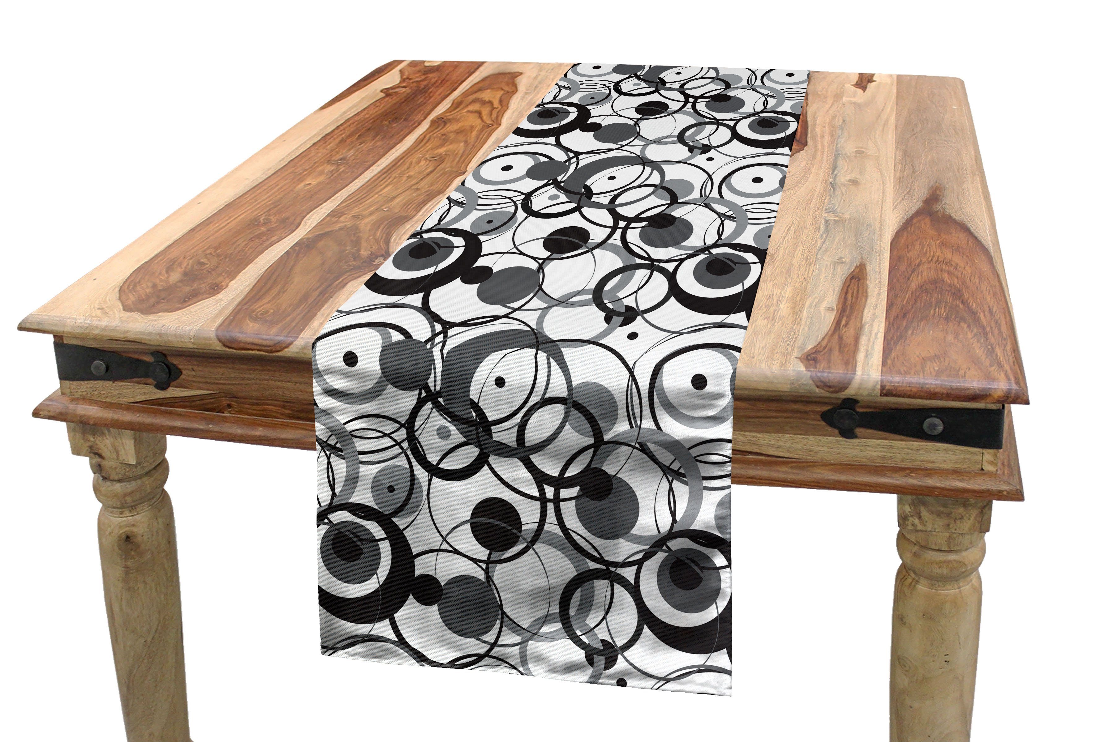 Abakuhaus Tischläufer Kreis-Punkte Esszimmer Abstrakt Dekorativer Moderne Tischläufer, Küche Rechteckiger