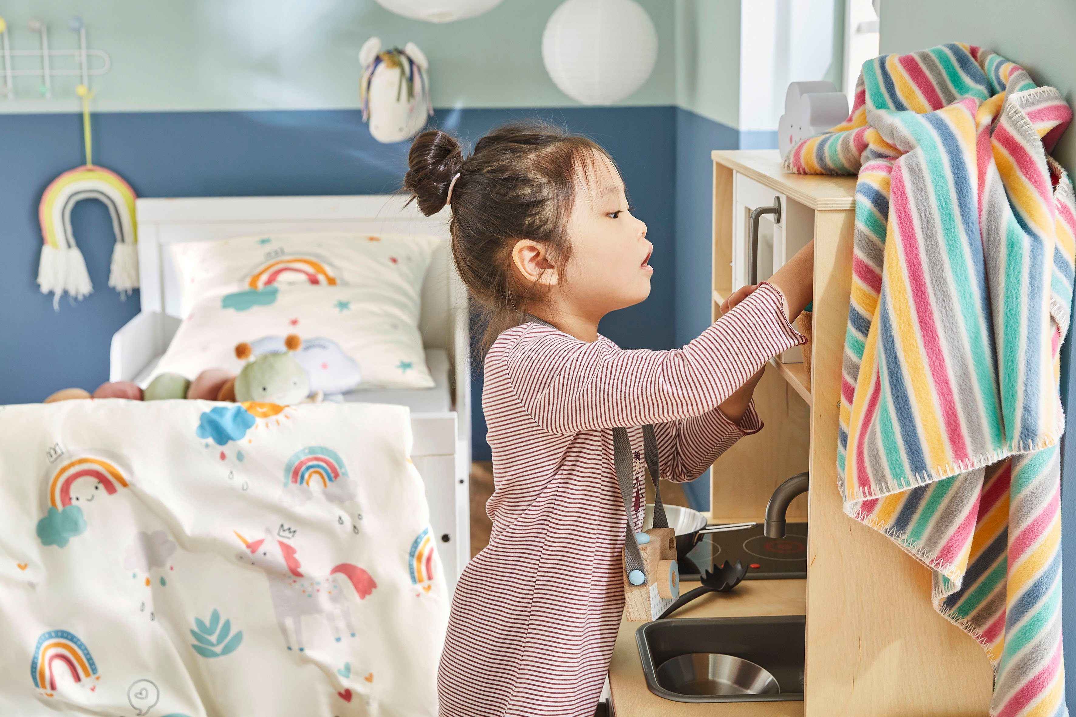 Wohndecke Jacquard Decke s.Oliver Junior, s.Oliver, gestreift, Kuscheldecke günstig online kaufen