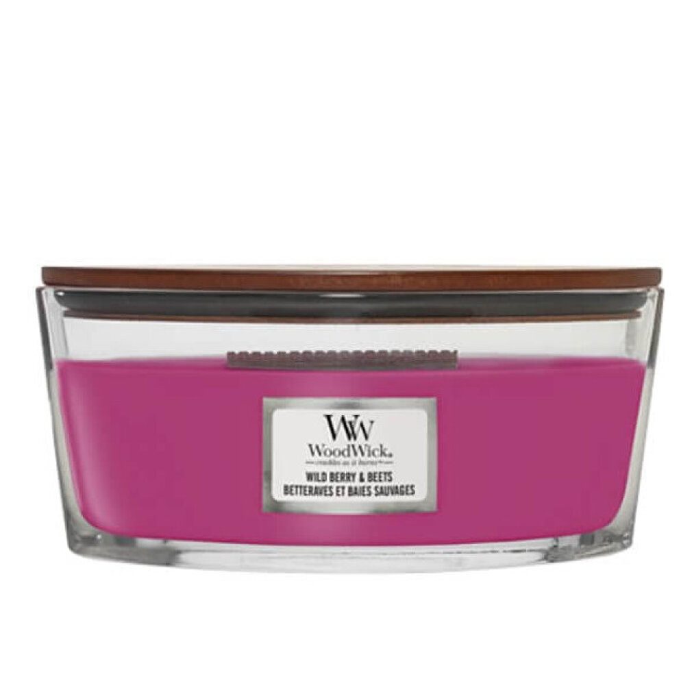 Woodwick Duftkerze Wild Berry & Beets Duftkerze mit Holzdocht 453,6 g