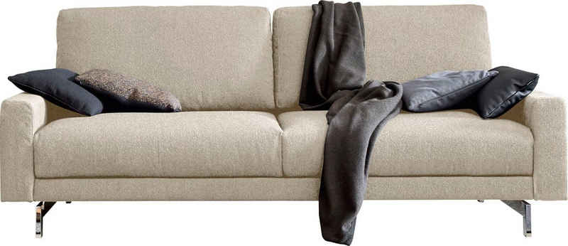 hülsta sofa 2,5-Sitzer »hs.450«, Armlehne schmal niedrig, Breite 184 cm, Fuß Chromspange, wahlweise in Stoff oder Leder