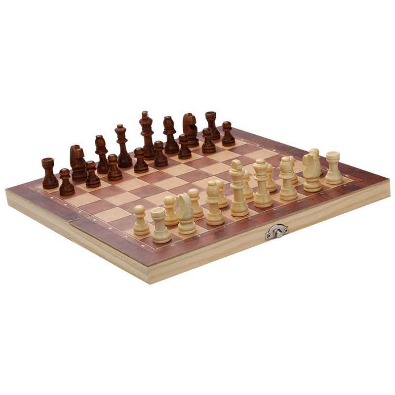 Randaco Spiel, Schachspiel Spiel Schachbrett Schach 29*29CM 3 in1