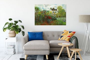 Pixxprint Leinwandbild Claude Monet - Des Künstlers Garten in ArgenteuilEi, Claude Monet - Des Künstlers Garten in ArgenteuilEi (1 St), Leinwandbild fertig bespannt, inkl. Zackenaufhänger