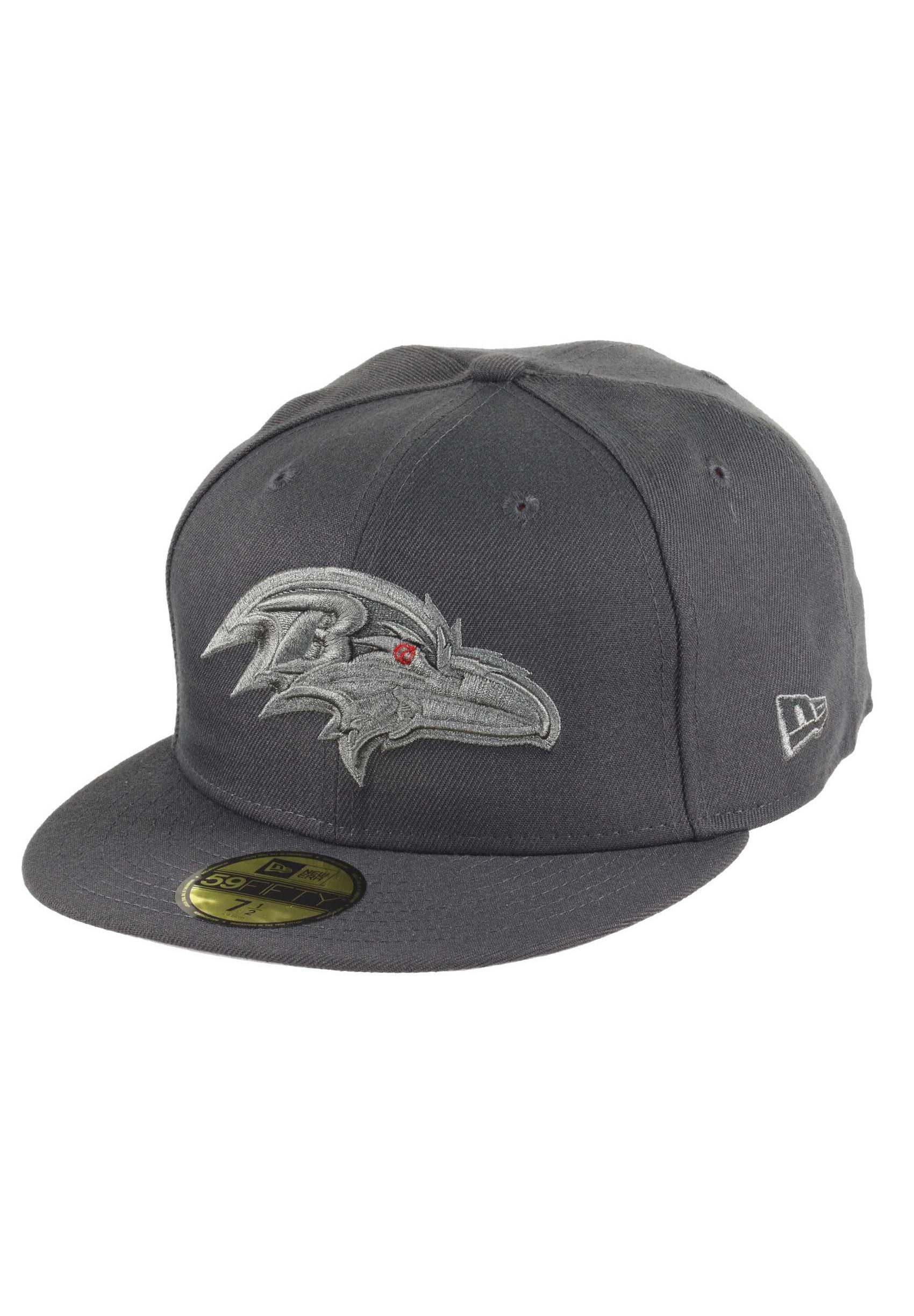 Baseball Cap New Era NFL Baltimore Ravens Grey Collection 59Fifty Basecap 7 1/4