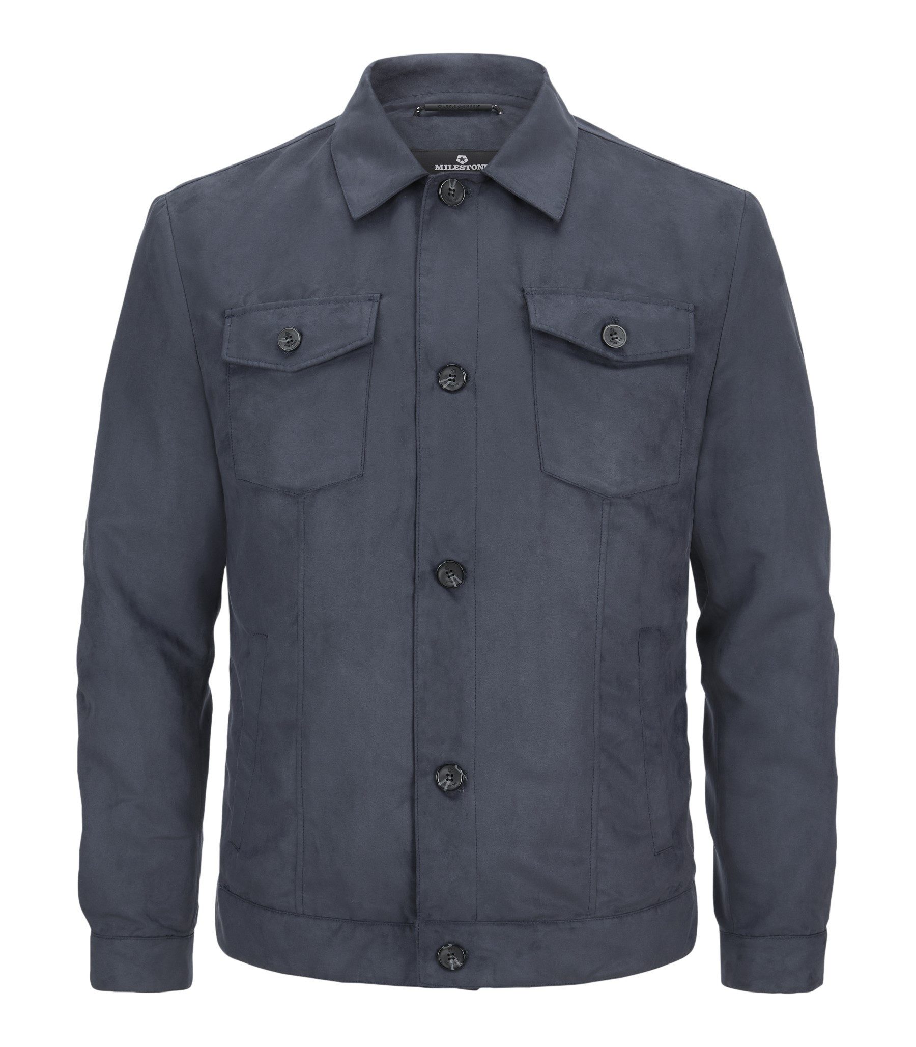 Milestone Hemdjacke MSDixon Edelvelours aus Polyester, günstig online kaufen