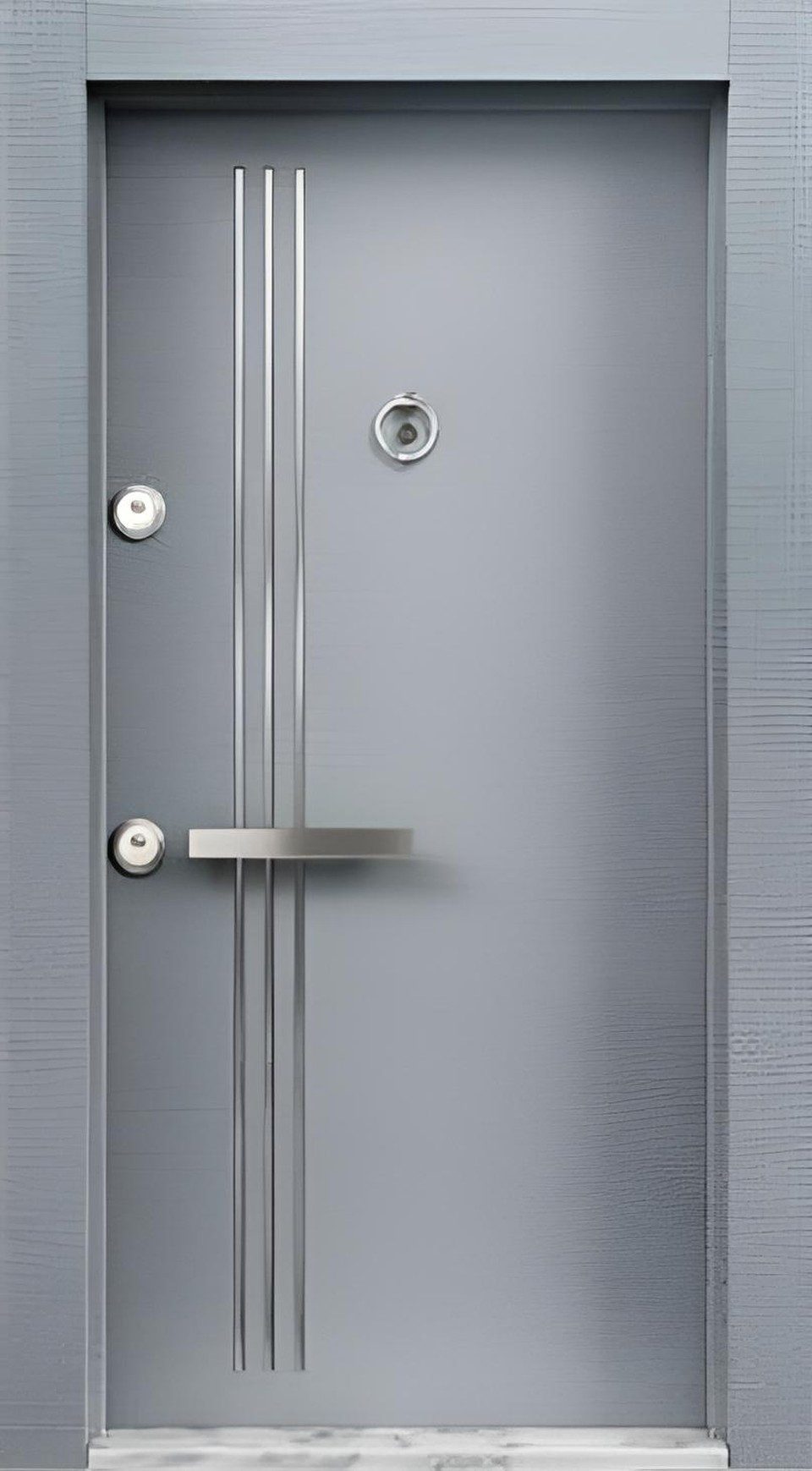 Xlmoebel Haustür Graue Eingangstür Designer Kompletttür Einzeltüren, Made in Europa