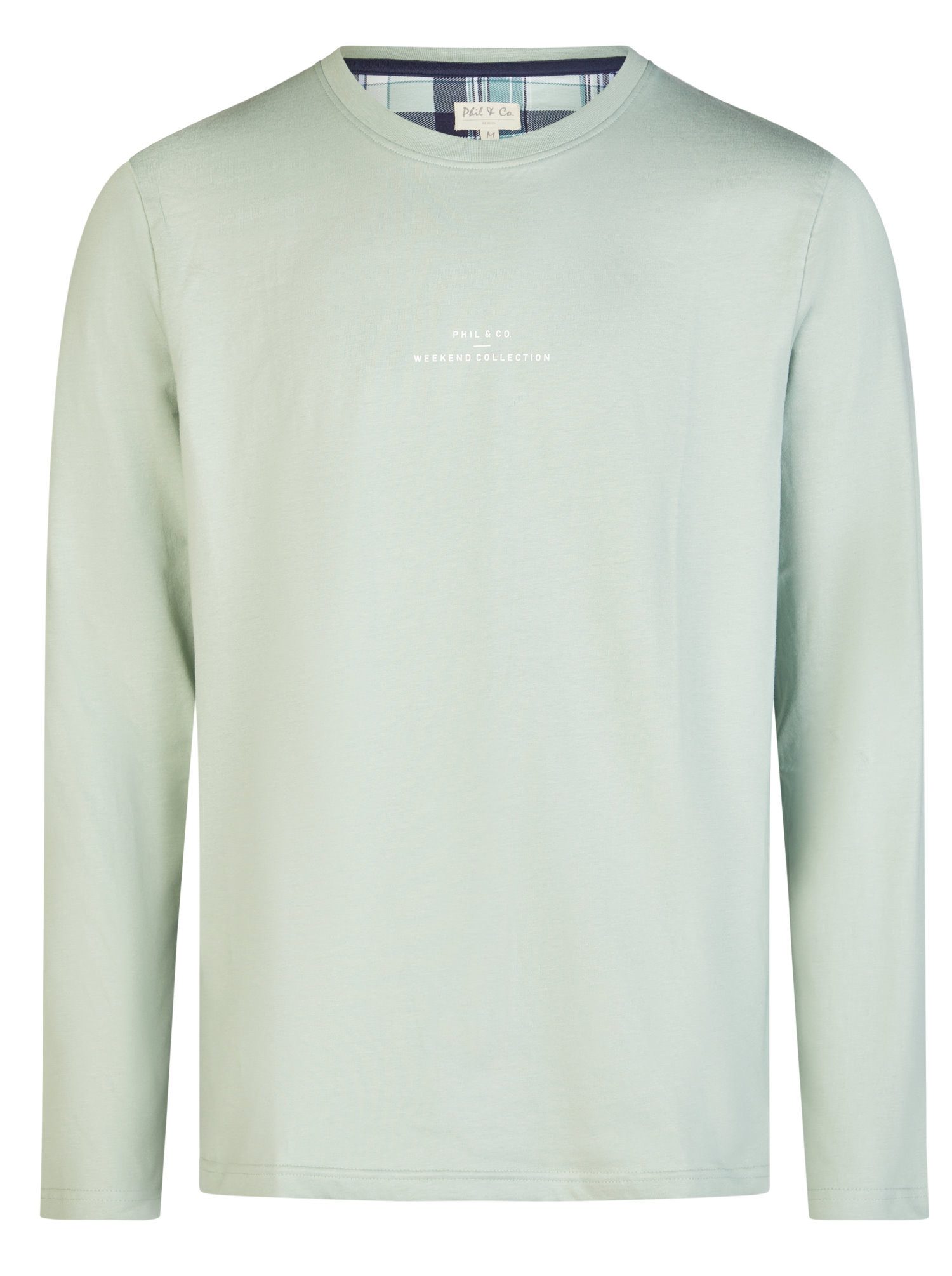 Phil & Co. Pyjamaoberteil Herren Pyjamashirt mit langem Arm (1-tlg) Baumwol günstig online kaufen