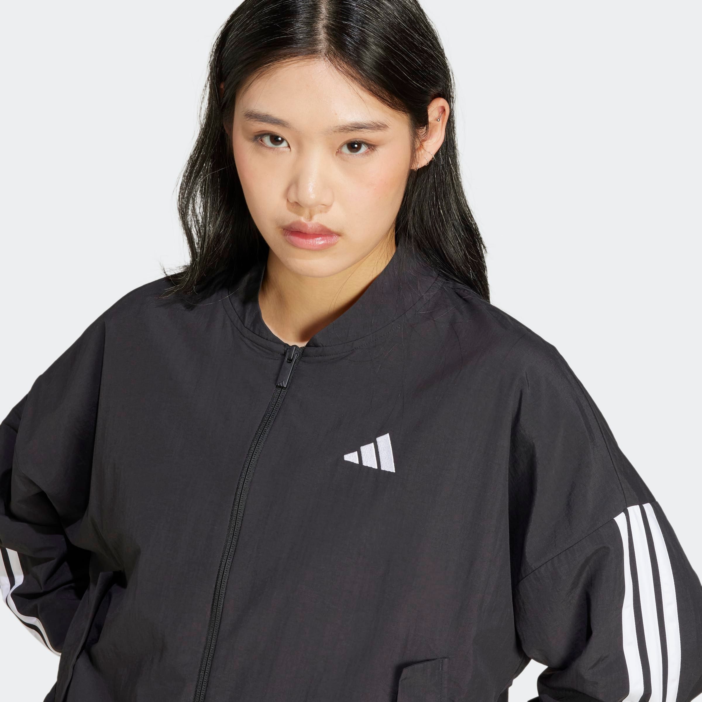 adidas Sportswear Bomberjacke ESSENTIALS 3-STREIFEN LIFESTYLE WOVEN