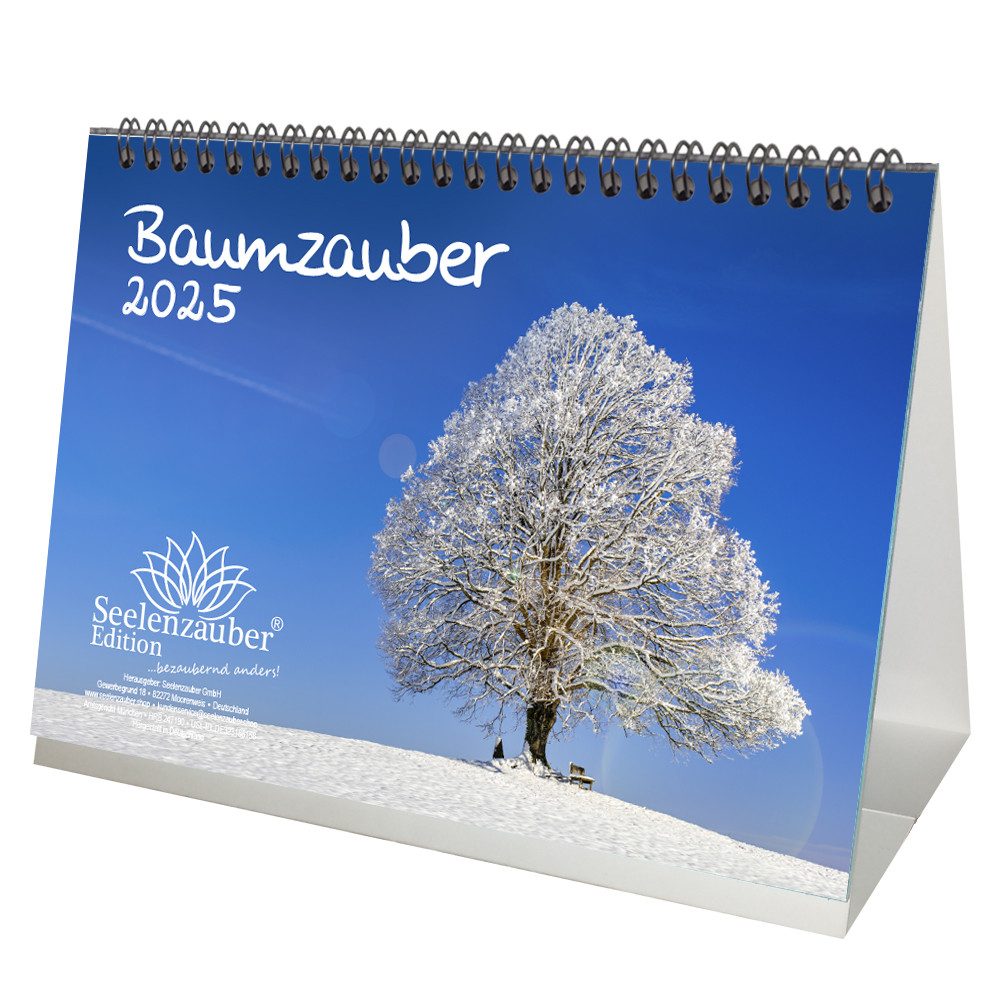 Seelenzauber Tischkalender Baumzauber DIN A5 Kalender für 2025 Baum Bäume Wald Natur