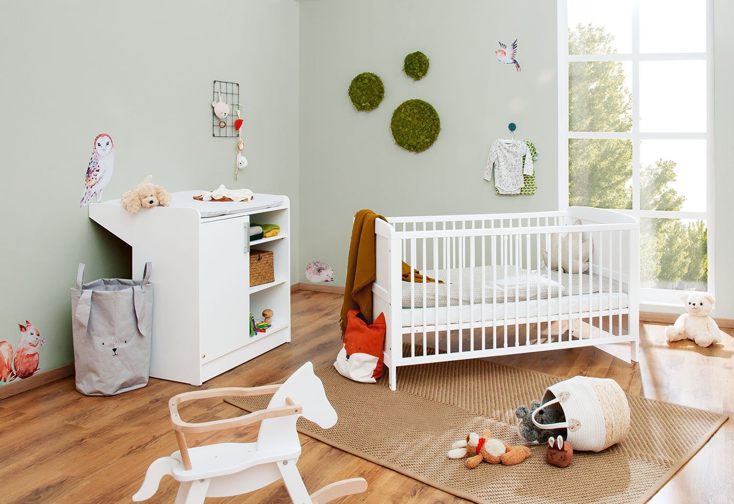 Pinolino® Babymöbel-Set in und (Spar-Set, Wickelkommode), 2-St., Viktoria, Made mit Wickelkommode Europe; Kinderbett Kinderbett