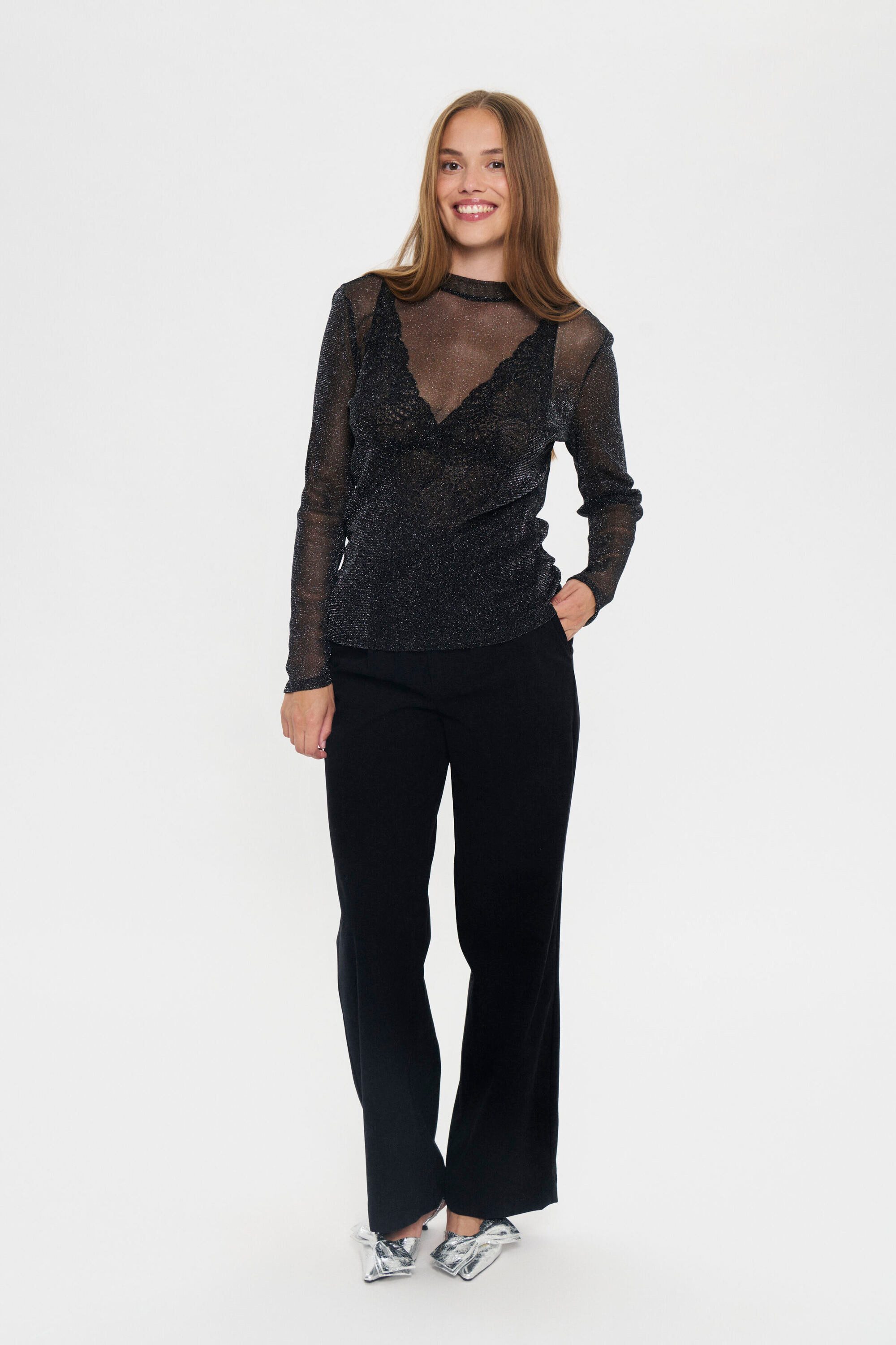 Saint Tropez Langarmbluse Langarm-Bluse DelilaSZ