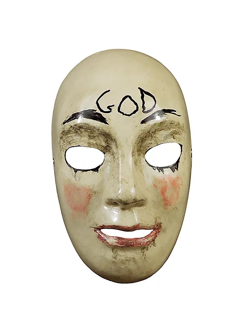 Trick or Treat Verkleidungsmaske The Purge God, Schockermaske aus der dystopischen 'The Purge'-Filmreihe