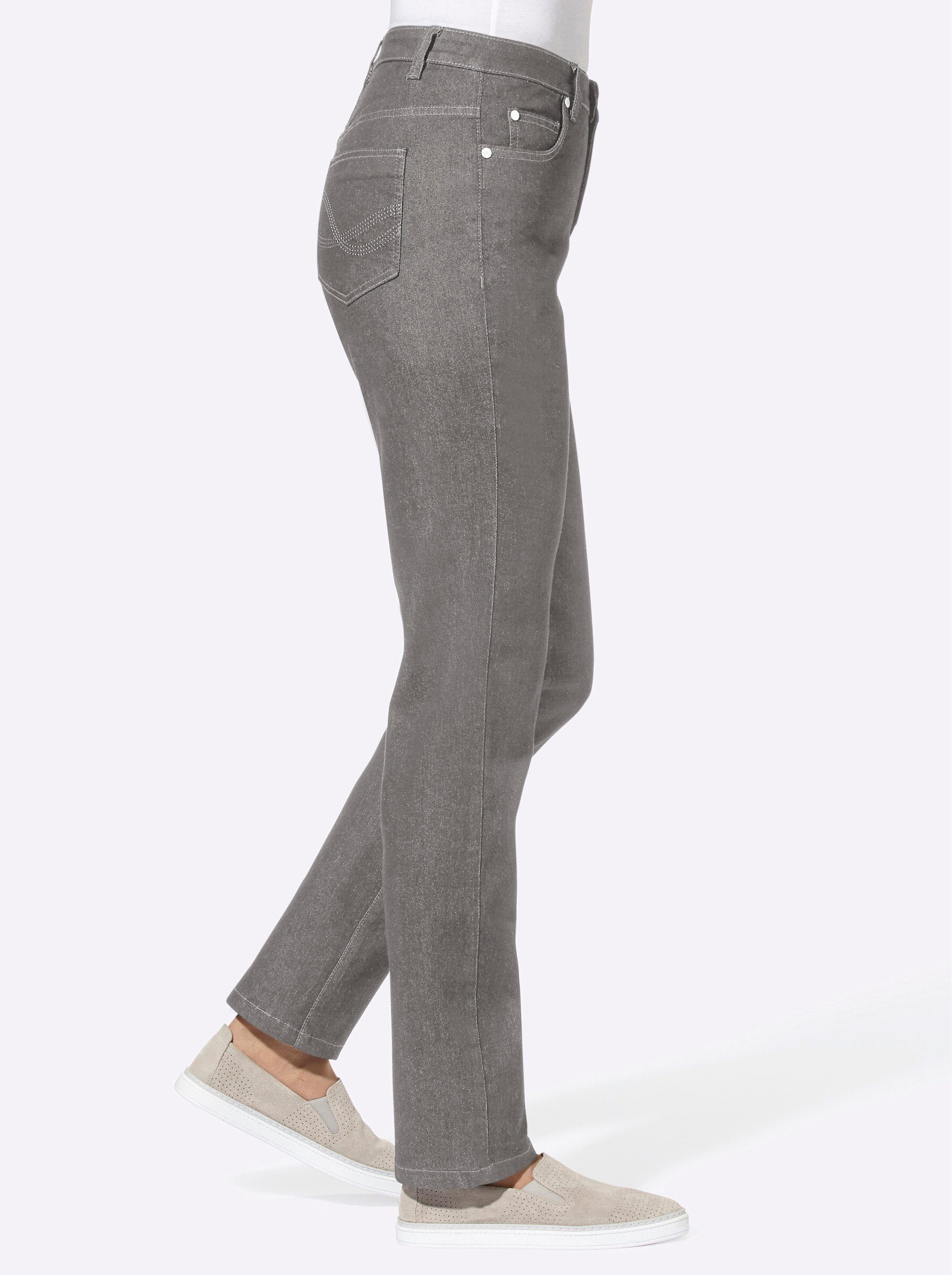 WITT WEIDEN Bequeme Jeans grau