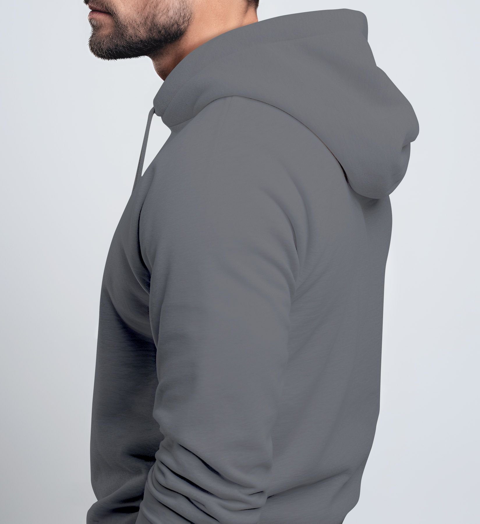 Neverless Sweatjacke Herren Sweatjacke mit Kapuze Print Drippy Smile Zip-Hoodie Männer – Bild 5 von 5