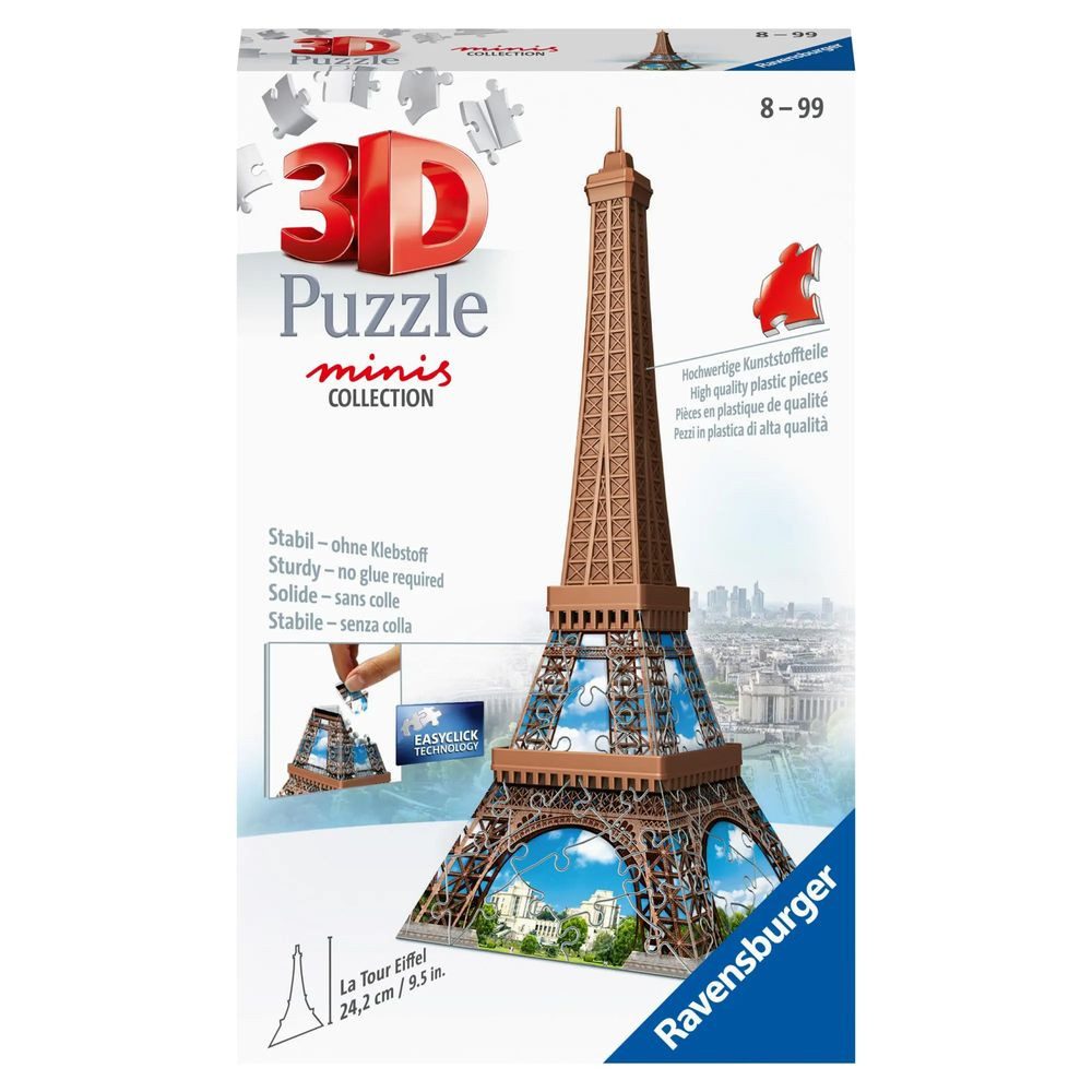 Puzzle Ravensburger 3D Puzzle - Mini Eiffelturm - 54 Teile - ab 8 Jahren