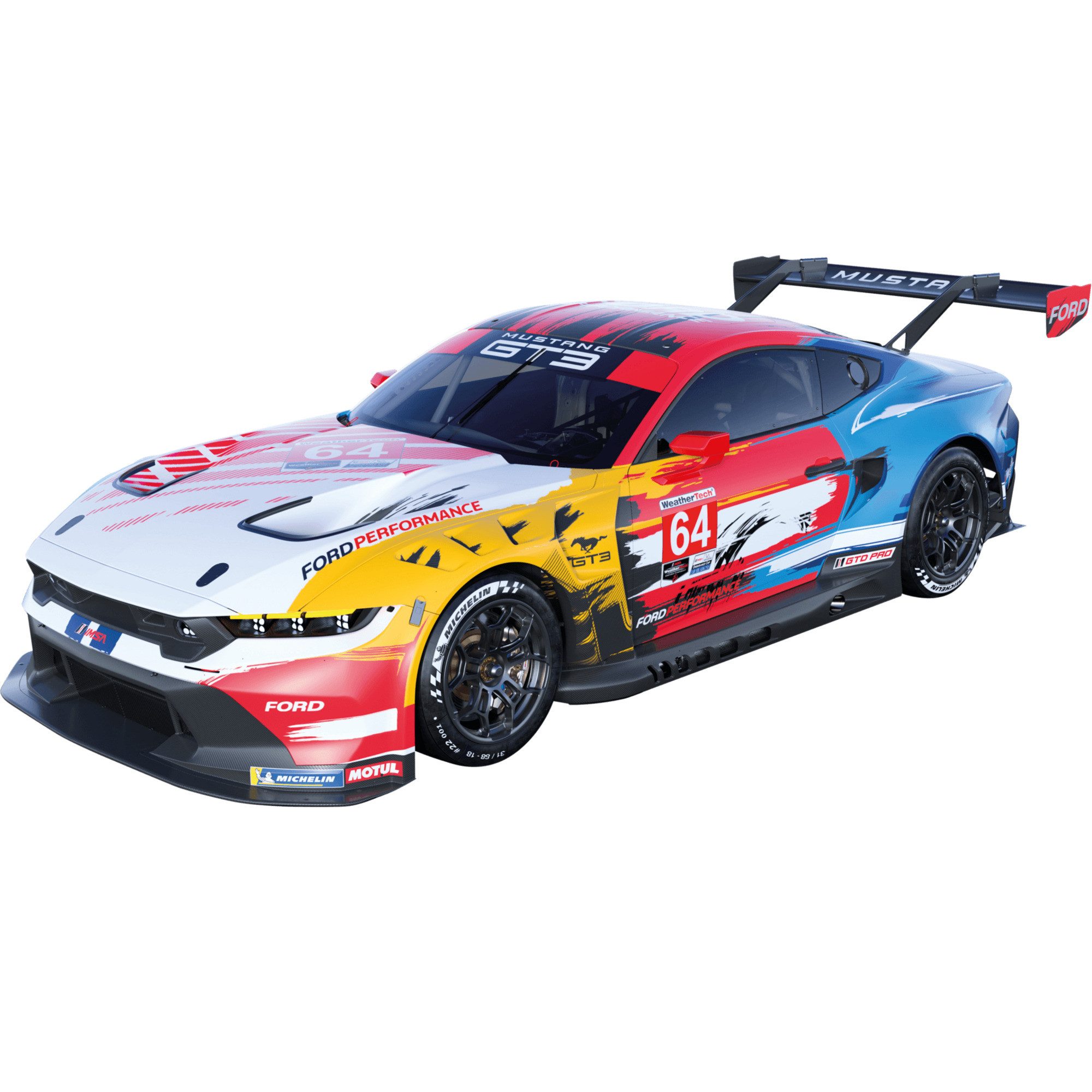 Carrera® Autorennbahn Carrera HYBRID Ford Mustang GT3 "Champion Spirit