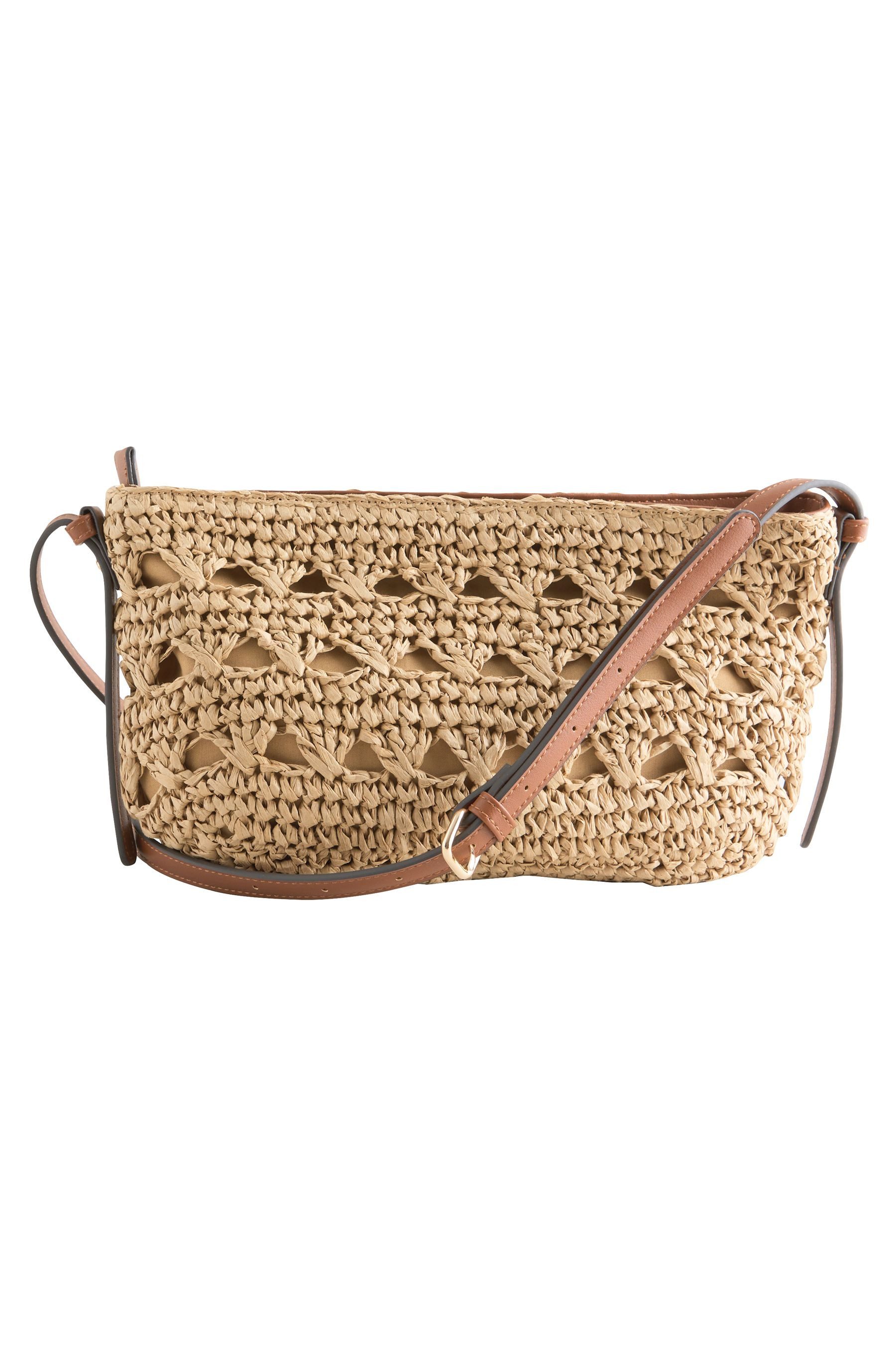 Next Umhängetasche Umhängetasche in Raffia-Optik (1-tlg)