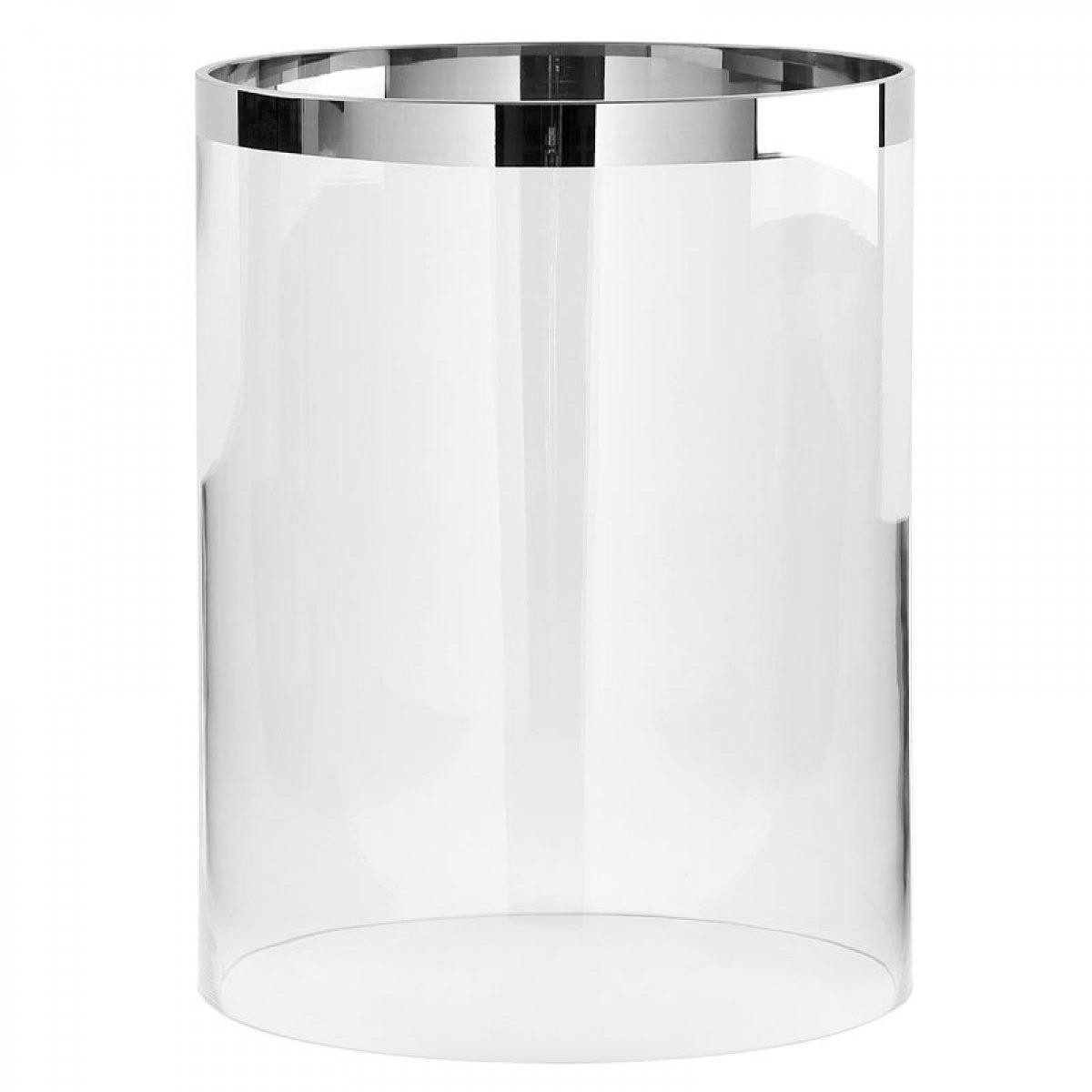 Fink Kerzenhalter Ersatzglas Glaszylinder mit Platinrand (13cm)