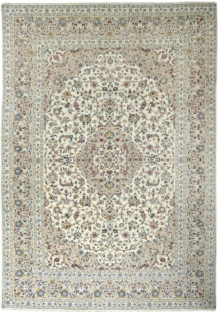 Orientteppich Keshan 244x351 Handgeknüpfter Orientteppich / Perserteppich, Nain Trading, rechteckig, Höhe: 12 mm