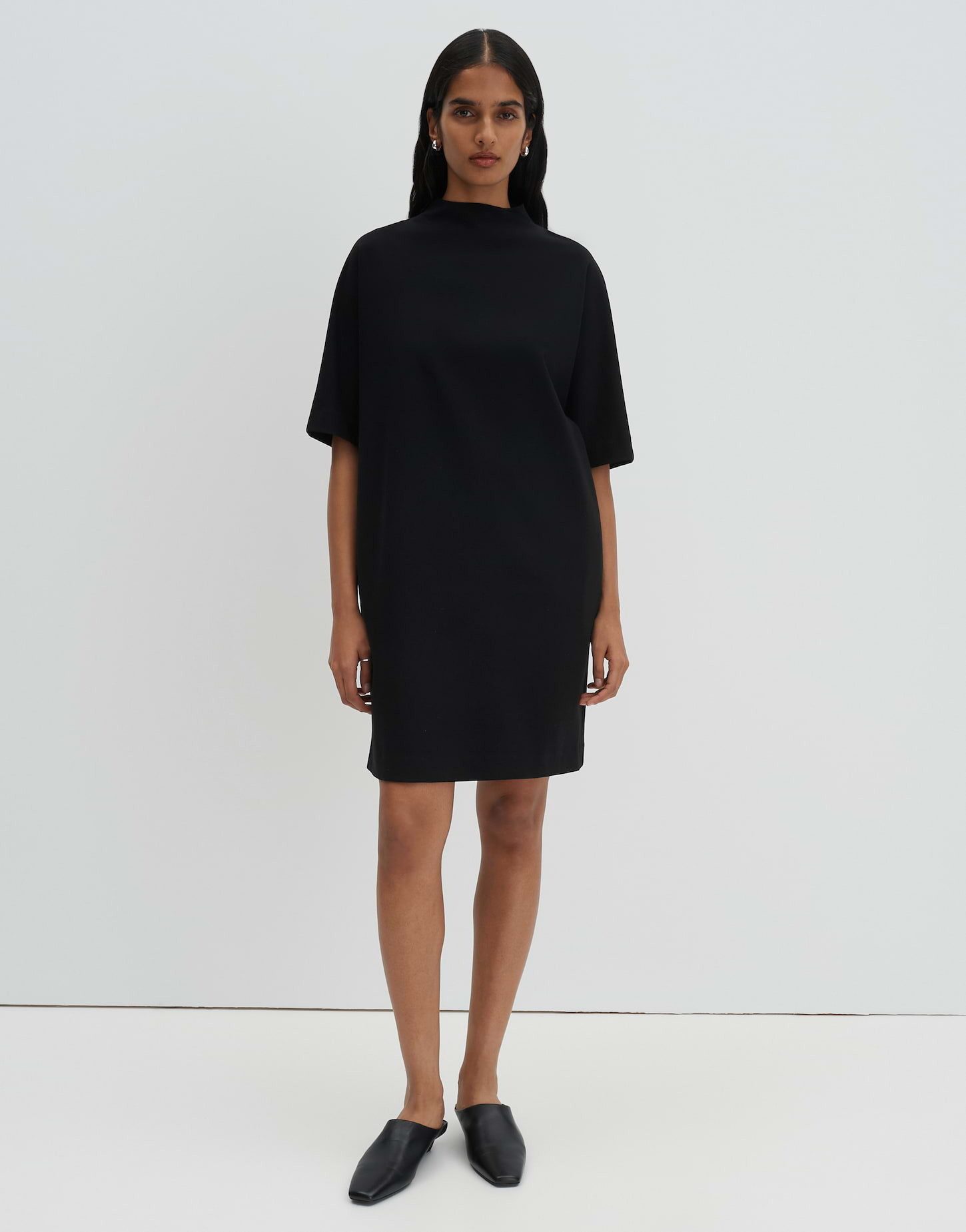 someday Sweatkleid Quileka aus ECOVERO™-Sweat Reißverschluss hinten, Nahttaschen für den Alltag